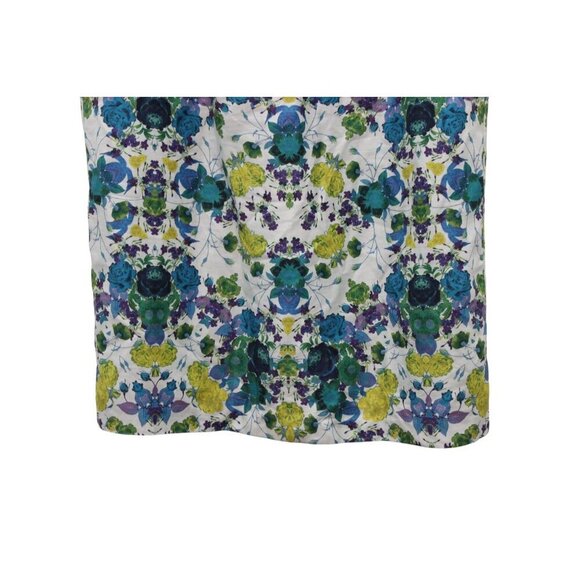 Talbots Midi Dress Size 22W Floral Multicolor Colorful Cotton Linen Lined Formal - Picture 5 of 12